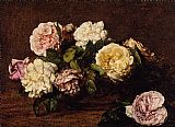 Henri Fantin-latour Wall Art - Flowers Roses I